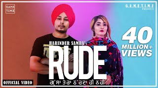 Rude | Gussa Tera | Aakda ne kha layi mai | Harinder Samra | Nisha Bhatt | Dreamboy | punjabi song