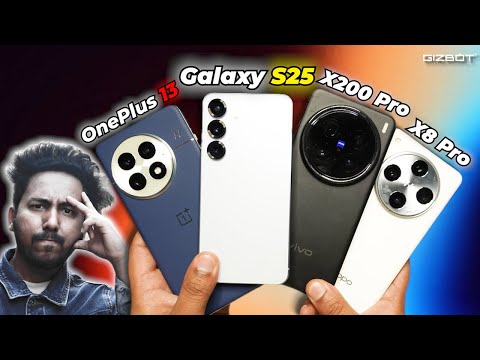 OnePlus 13 vs Samsung S25 vs Vivo X200 Pro vs Oppo Find X8 Pro ⚡️ War of Processors