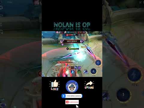 New Hero Nolan is too OP #ytshorts #mobilelegend #mlbb