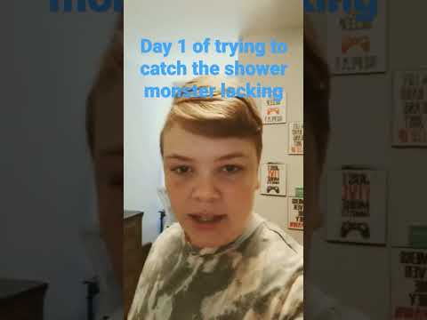 Day 1 of trying to catch the shower monster lacking. #shorts #viral #fyp #funny