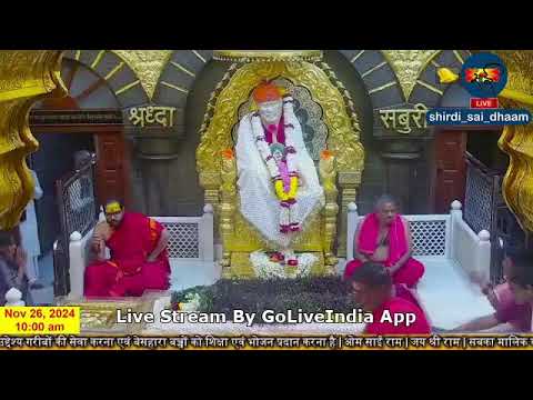 Sai Baba Live Darshan Today 26 November 2024  | Live From Shirdi