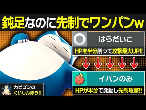 "はらだいこ"した後に先制でワンパンするカビゴンのコンボがヤバすぎる←ガチパ相手に3タテもできてエグい【ポケモンSV/ポケモンスカーレットバイオレット】