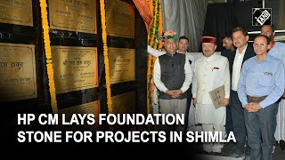 HP CM Jairam Thakur lays foundation stone for development projects in Shimla