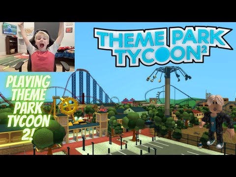 WE PLAYED THEME PARK TYCOON 2! (built cool rides)