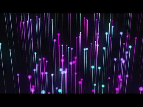 Motion Graphic Background Animation - Glowing Neon Lines Rising Screensaver HD