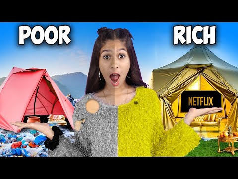 I Built a Rich Tent House Inside Amusement Park!