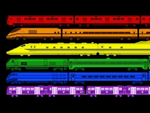 Train Colors - Colors with Railway Vehicles - The Kids' Picture Show (Fun & Educational)