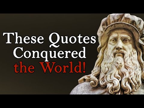 Words worth pondering. Leonardo da Vinci. Quotes, sayings, aphorisms of great people