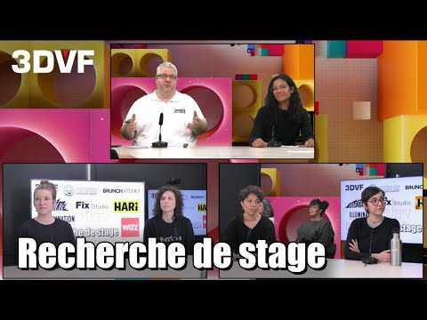 Recherche de stage - webinaire avec les studios d'animation & effets visuels