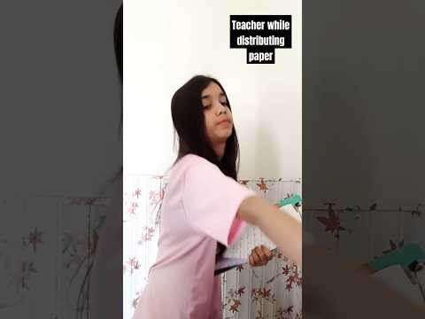 teacher while collecting papers 📜#farhalvlog