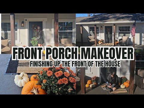 Small home makeover! FINISHING the porch! Day in the life vlog.