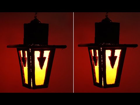 Making Creative Night Lamp DIY | How To Make Cardboard Lampshade | Home Decorating Ideas