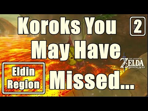 Korok Locations Zelda Breath of The Wild  Koroks Eldin Region #BoTW #2