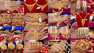 Matro 1 Gram Theke 😍 Biyer Sob Rokom Goyna o Gold Jewellery | Latest Necklace/Bala/Sakha/Rings 3