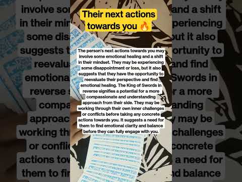 Their next actions towards you 🔥#theirnextmove #tarot #love #crush #shortsviral