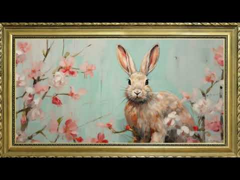 EASTER FREE TV ART WALLPAPER SCREENSAVER BACKGROUND VINTAGE FRAMED SAMSUNG TV ART OIL PAINTING