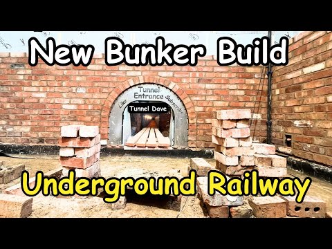 Building the walls in new Bunker Tunnel Dave