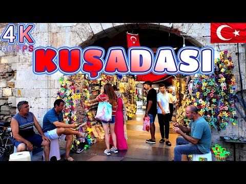 Beautiful Sunset Walk in Kusadasi Part 1/3 Aydin Turkiye 4K