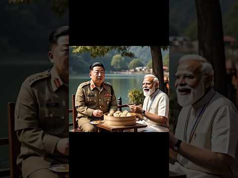 "Modi & Kim Jong-un Eating Momos in Nainital – Spicy Diplomacy? 🌶️😂"#ai#shorts