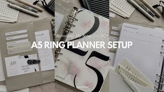 Setting Up My A5 6-Ring Planner for 2025!