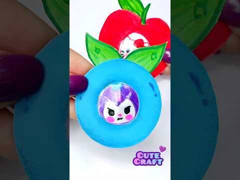 diy fruit pop it (easy to make) 🍎🫐 #papercraft #diy #art #how #shorts