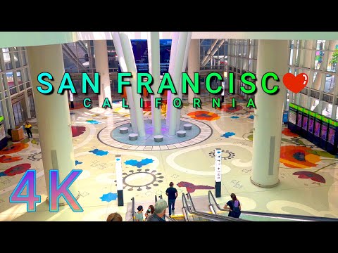 San Francisco Salesforce Transit Center Walk, California USA 4K - UHD