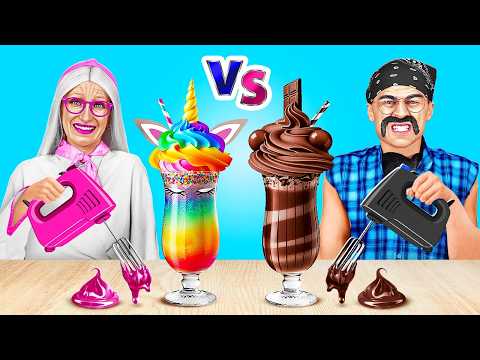 NEW 123 GO! Good Grandma VS Bad Grandpa Cooking Challenge! Secret Recipes Exposed