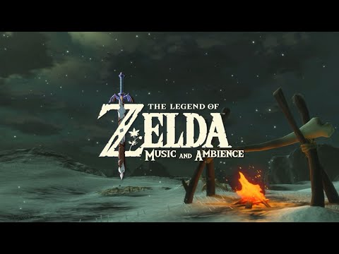 Relaxing Zelda Music and Campfire Ambience for Stress Relief/Sleep