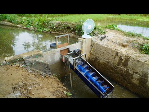 The MIND-BLOWING Screw Turbine Revolution in Mini Hydroelectric Construction