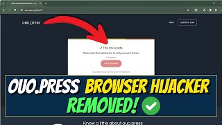 Ouo.press Browser Hijacker - How to Remove it