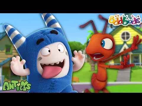 Is This a Crossover Episode?! Oddbods & Antiks | Funny Cartoons for Kids