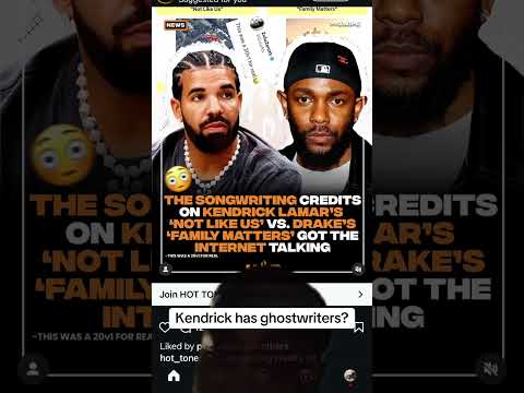 Kendrick has ghostwriters? #kendricklamar #kdot #drake #youtubeshorts #shorts #explore #artist