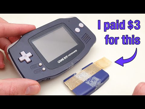 Junk Gameboy Advance Restoration - it's almost black!