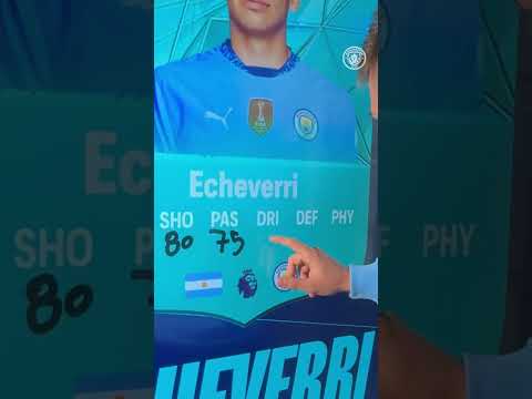 Claudio Echeverri corrects his FC 25 Rating! 🇦🇷🎮 #ultimateteam #mancity #football #shorts