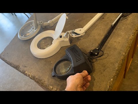 $15 vs $1,500 LAMP MAGNIFIER  (harbor freight vs  eschenbach)