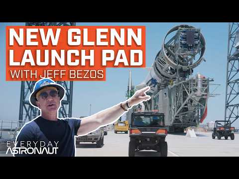 First Ever Tour Of Blue Origin's Massive New Glenn Launch Pad w/ Jeff Bezos!