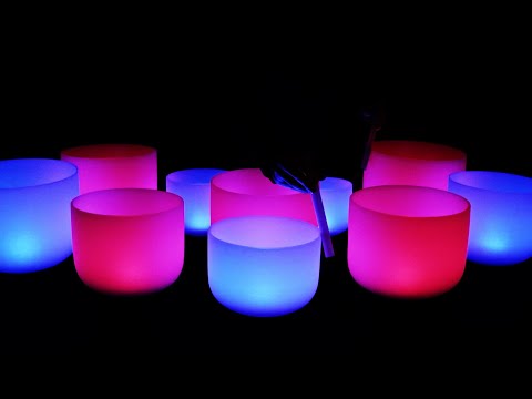 Crystal Bowls Deep Sleep & Chakra Healing Inner Peace 432Hz Sound Bath Reiki Energy