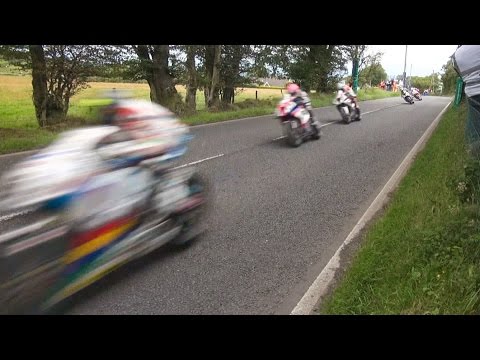 290-Kmh / 180-MPH Corner Exit ✔ Ulster_Grand_Prix - Belfast - N.Ireland ♣ (Type Race,Isle of Man TT)