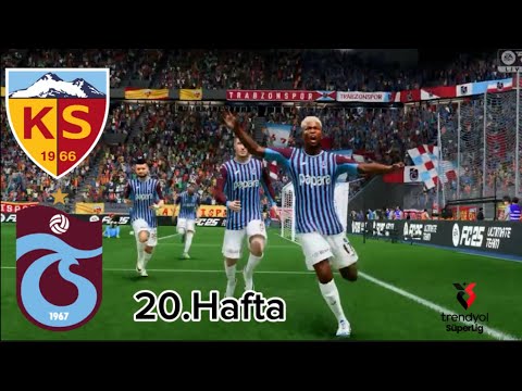 Kayserispor - Trabzonspor Maçı | Süper lig 20.Hafta 24/25 (Маç Özeti)