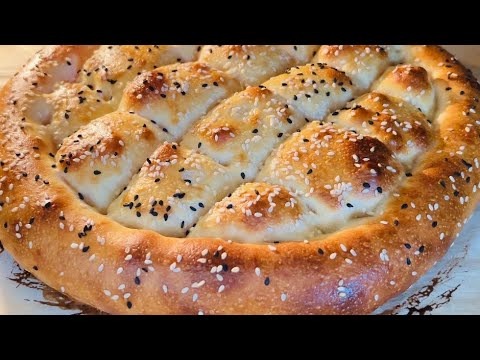 Famous Turkish Bread / Famous Turkish Pide Bread Recipe / How To Make Turkish Pide Bread