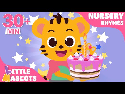 Happy Birthday Song 🎂 + Hickory Dickory Dock + more Little Mascots Nursery Rhymes & Kids Songs