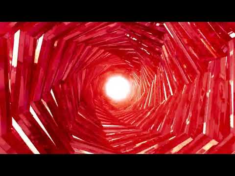 Rotating Red Tunnel Vj Loops // @3DMotionGraphicsVFX