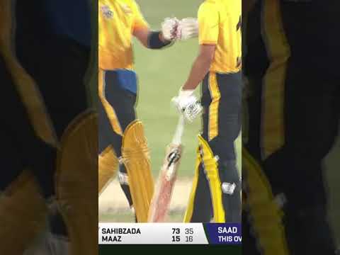 Sahibzada Farhan 3 Sixes in an Over 🏏#NationalT20Cup #SportsCentral #Shorts MA2K