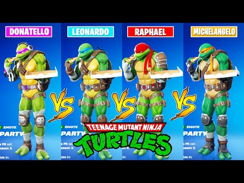 Fortnite Dance Battle of Ninja Turtles (TMNT Skins)