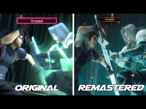 Final Fantasy VII: Reunion - Zack vs Sephiroth Full Fight Comparison (Original vs Remastered) [4k]