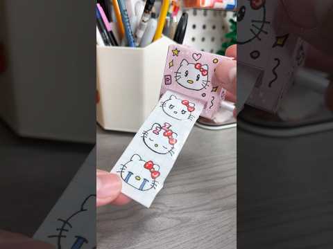 ✨Cute DIY sticker machine!? #hellokitty #diysticker #cute #papercraft #cutecrafts #diy