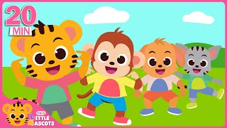 Head Shoulder Knees & Toes + The More We Get Together + more Little Mascots Nursery Rhymes