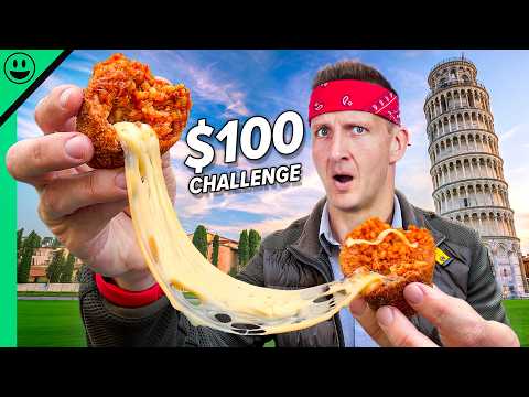 Italy $100 Street Food Challenge!! Italians Really Eat This??