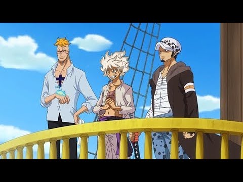 Luffy announces Law and Marco as new members of the Straw Hats - One Piece