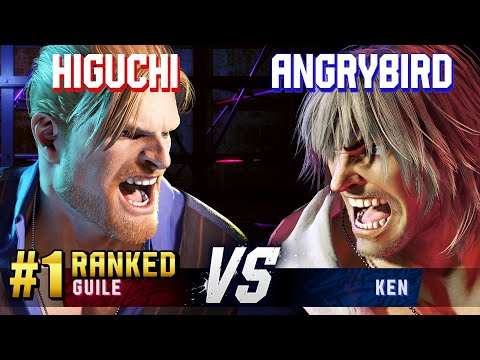 SF6 ▰ HIGUCHI (#1 Ranked Guile) vs ANGRYBIRD (Ken) ▰ High Level Gameplay